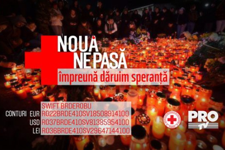 Crucea Rosie Romana si PRO TV lanseaza campania Noua ne pasa. Impreuna daruim speranta!