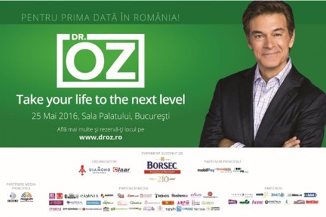 Biletele la conferinţa găzduită de Dr. Oz, în România, se pot cumpăra şi de la Sala Palatului!