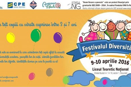 Peste 200 de copii și părinți au participat la Festivalul Diversității