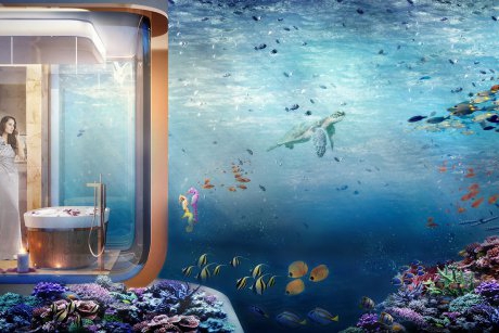 Casa plutitoare cu dormitoare subacvatice, cel mai nou proiect arhitectural care iti taie respiratia
