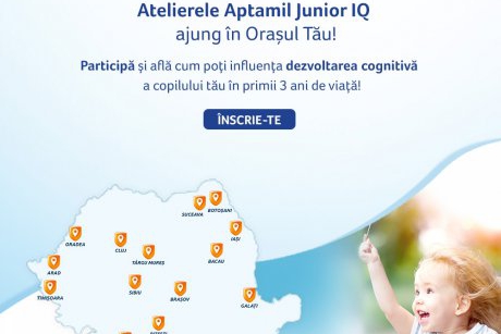 Nutricia invită părinții la Atelierele gratuite Aptamil Junior IQ pentru dezvoltarea cognitivă a copiilor