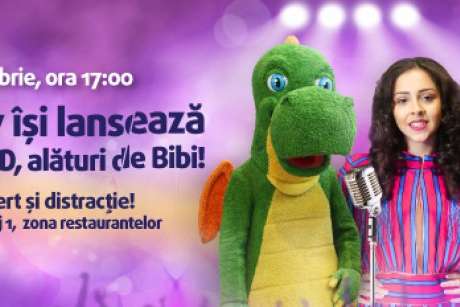 Dragonul Sunny, mascota Sun Plaza, vă invită la evenimentul de lansare a primului său CD, alături de Bibi