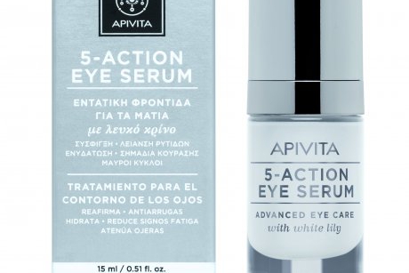 APIVITA lansează 5-Action Eye Serum, cu extract de crin alb