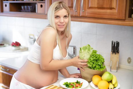 Salata verde în sarcină