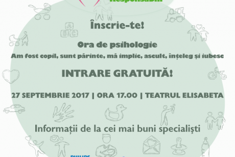 Seminar gratuit pentru părinţi: înscrie-te la Ora de Psihologie! 