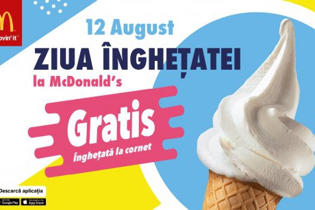 Ziua Înghețatei revine în toate restaurantele McDonald’s din țară