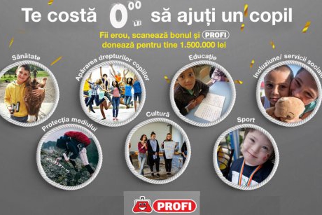 Fii și tu un erou pentru copii! începe cea de-a 7-a ediție a campaniei de responsabilitate socială PROFI 