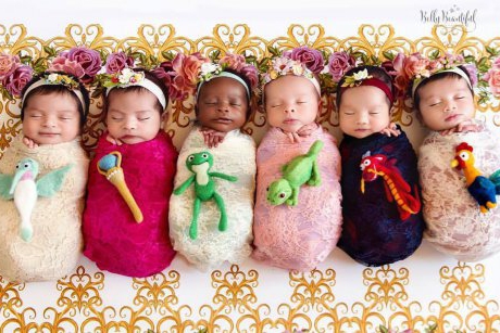 Noua tendinţă în fotografie: bebeluşi prinţese Disney 