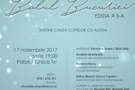  Evenimentul caritabil “Balul Bucuriei” susține copiii cu autism din centrele ATCA 