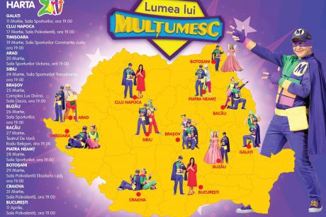 Gașca Zurli anunță lansarea Turneului Național LUMEA LUI MULȚUMESC