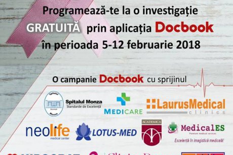 Docbook susţine lupta împotriva cancerului şi lansează campania „Prevenția salvează vieți!”