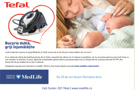 Tefal și MedLife te ajută să te bucuri de cele mai frumoase clipe alături de bebelușii tăi