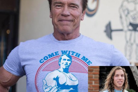 Arnold Schwarzenegger și fiul său, ca două picături de apă!