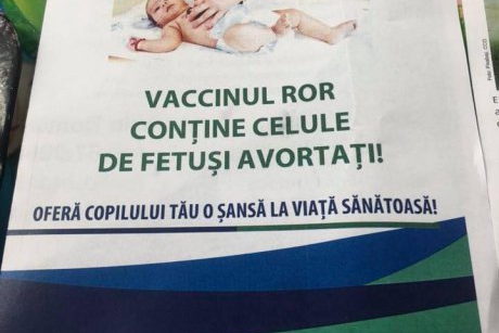 Ministerul Sănătății: campania anti-vaccinare este ilegală și pune în pericol sănătatea populației