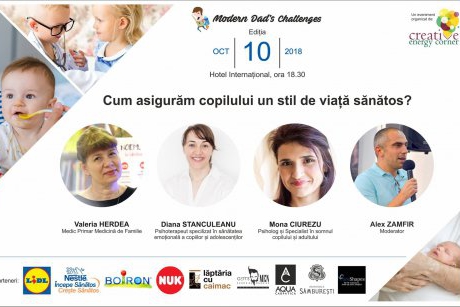 Curs gratuit pentru tăticii din București:  Modern Dad’s Challenges - Cum asigurăm copilului un stil de viață sănătos?