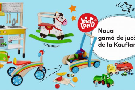  Kaufland invită copiii la joacă și aduce în magazine Kidland,  prima sa marcă proprie de jucării