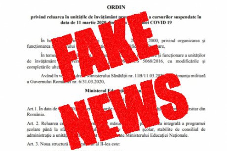 FAKE NEWS! Ministerul Învățământului despre anunțul în care se scrie că școala va începe pe 6 aprilie