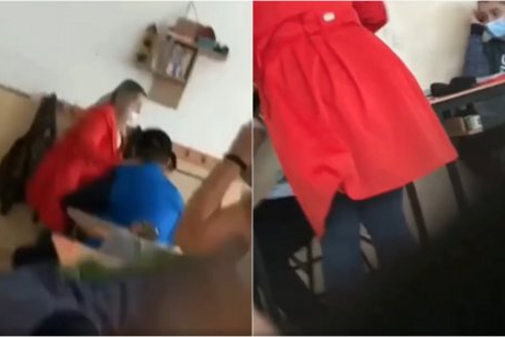 O profesoară din Borșa este filmată cum își pălmuiește elevii. ”Este însărcinată și probabil sarcina a făcut-o mai sensibilă”