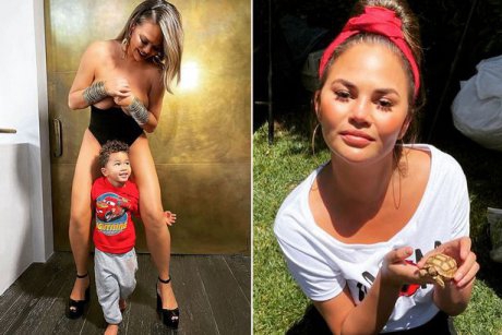 Replica senzațională a lui Chrissy Teigen când a fost judecată pentru că a postat o poză topless alături de fiul ei