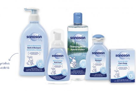 Noutăți Sanosan pentru curățarea blândă a pielii bebelușilor