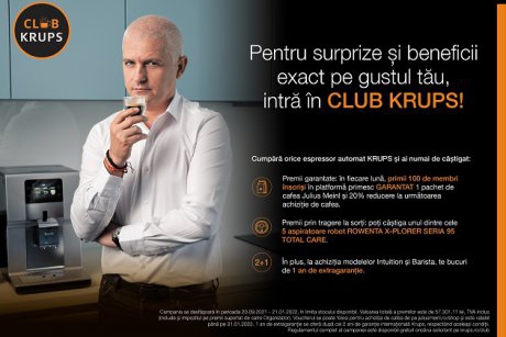 Intră în Club Krups și câștigă premii garantate!