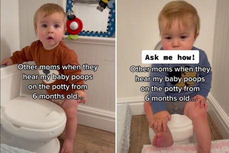 Această mamă și-a învățat bebelușul să meargă la toaletă de la 6 luni