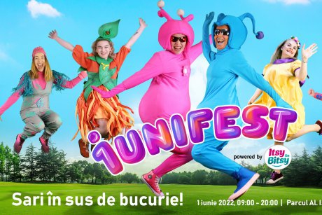 Copiii și părinții sar în sus de bucurie la 1uniFEST