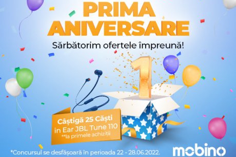 Magazinul online Mobino.ro aniversează un an pe piața din România!