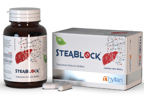 Steablock, un supliment alimentar ce ajută la protejarea ficatului și participă la diminuarea efectelor negative ale ficatului gras