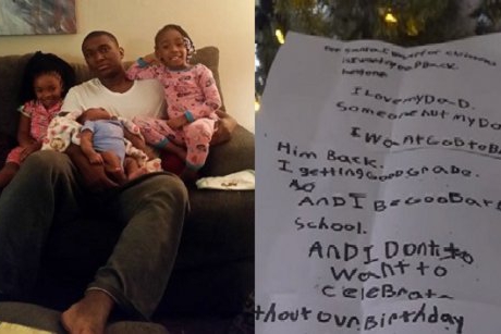 „Vreau ca Doamne-Doamne să îl aducă pe tati înapoi”- scrisoarea emoționantă a unei fetițe care și-a pierdut tatăl înainte de Crăciun