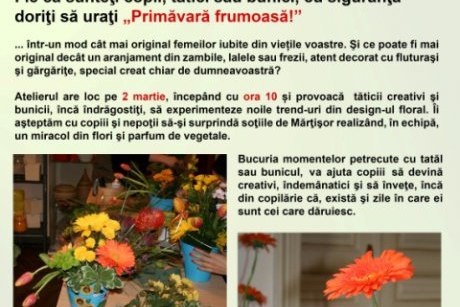 Atelier de creatie florala la Muzeul Antipa