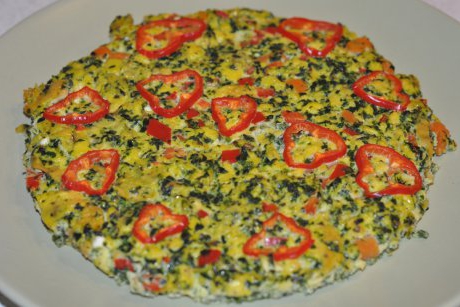 Frittata cu spanac si feta