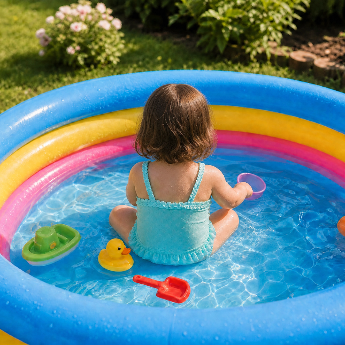 Tragedie în Suceava. O fetiță de 1 an și jumătate a murit în curtea familiei, într-o piscină gonflabilă