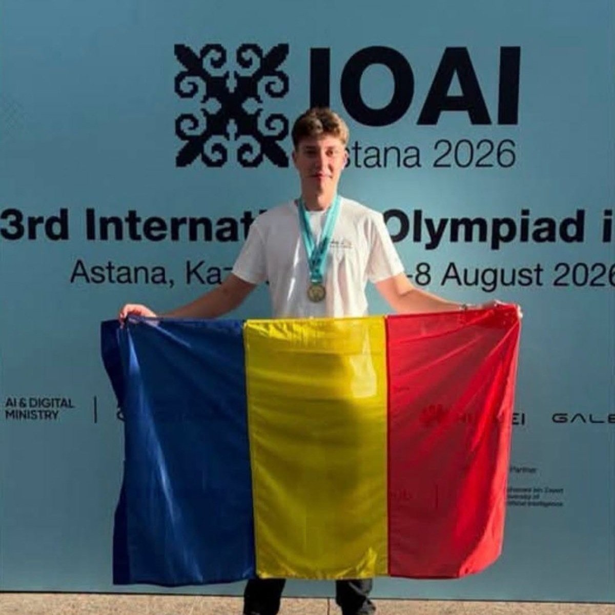 Alexandru, un elev din Constanța a fost premiat cu aur la Olimpiada de AI din Kazahstan. „Să mă aflu printre cei mai buni elevi din lume este o onoare"