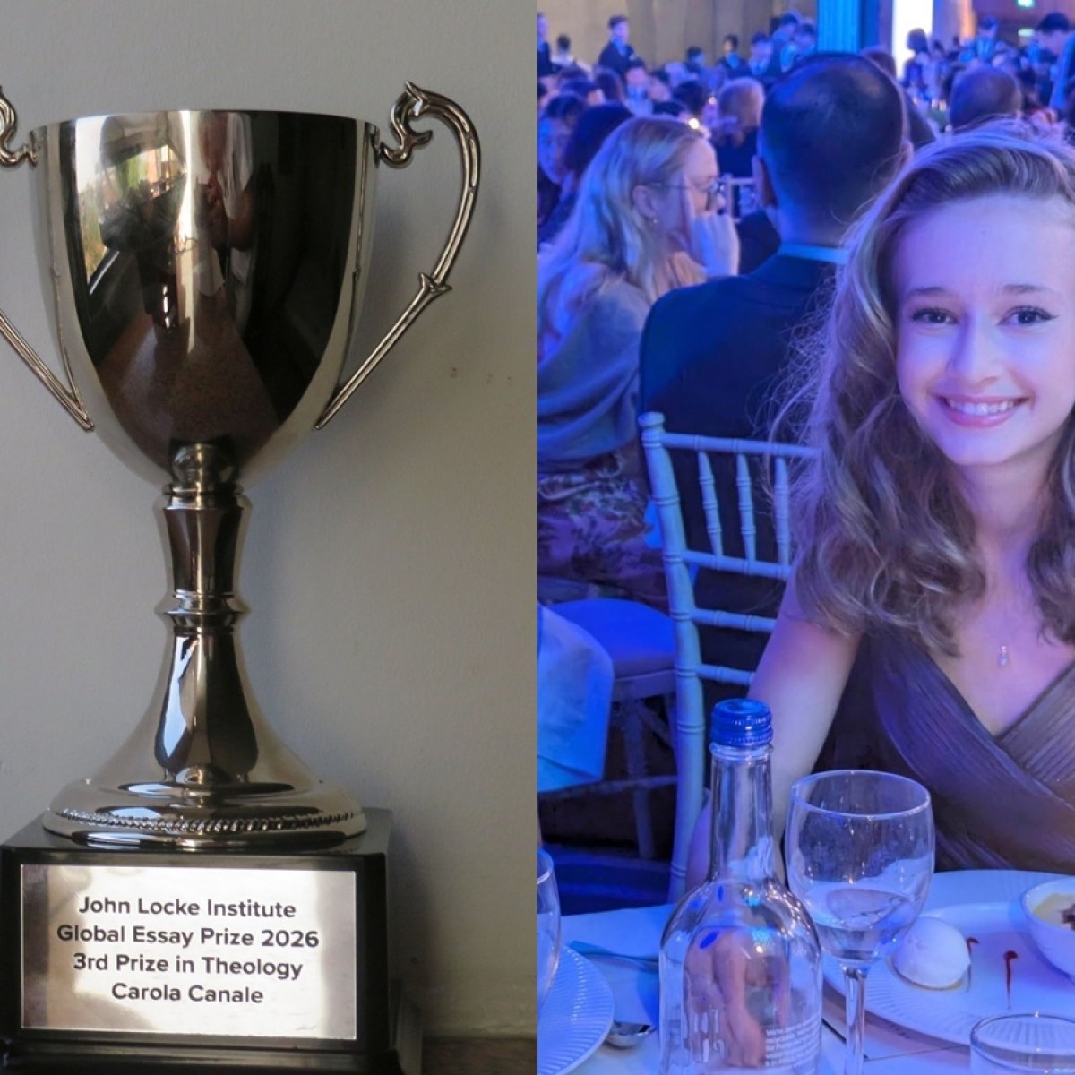 Carola, o tânără de numai 15 ani a ajuns pe podium la competitia internationala de eseuri John Locke Global Essay Prize 2026