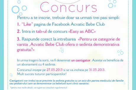Concurs Acvatic Bebe Club Easy as ABC