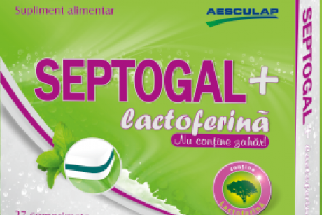 Combate infectiile respiratorii in mod natural, cu Septogal + Lactoferina