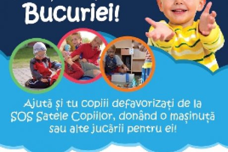 Masinutele Bucuriei merg la S.O.S. Satele Copiilor