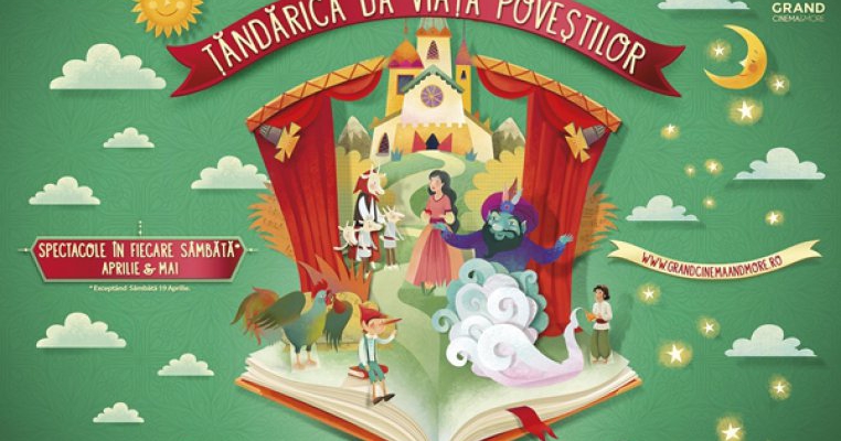 Piesa de teatru pentru copii "Fata Babei si Fata Mosneagului", intr-o interpretare moderna cu proiectii 3D, se joaca la Grand Cinema& More