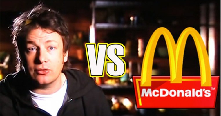 Jamie Oliver: burgerii de la McDonalds nu sunt potriviti pentru consumul uman