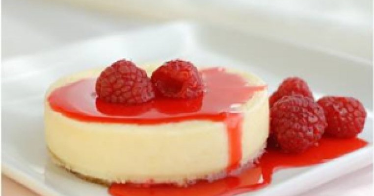 Desert de vara: cheesecake cu zmeura