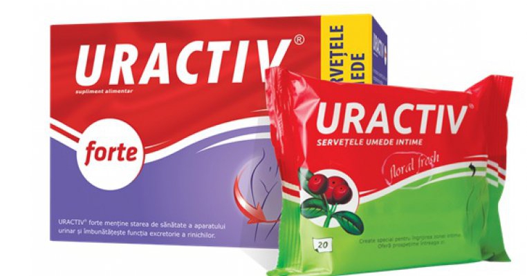 Pentru starea de sanatate si de bine in propria-ti piele: Uractiv Forte cu servetele intime