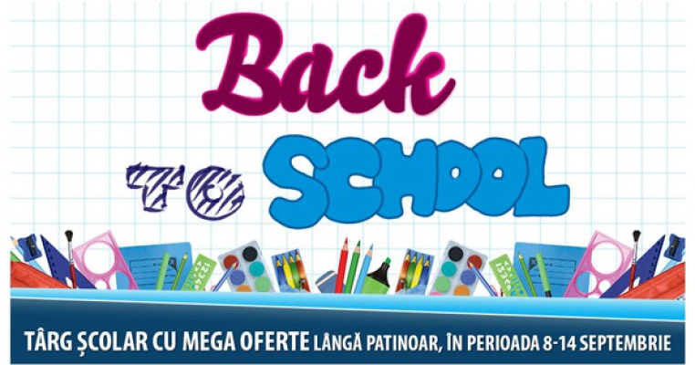 AFI Palace Cotroceni va gazdui targul anual de rechizite scolare, Back To School
