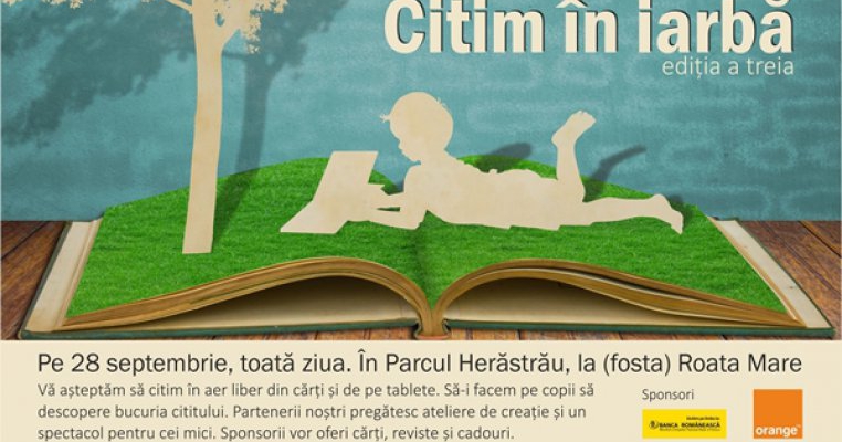 Citim in iarba, in Herastrau, pe 28 septembrie