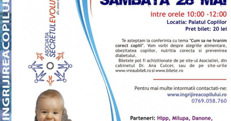 Invata sa ai un copil sanatos cu Asociatia Secretul Evolutiei!