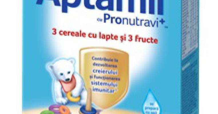  Cerealele Aptamil cu Pronutravi+ contribuie la dezvoltarea creierului si functionarea sistemului imunitar*