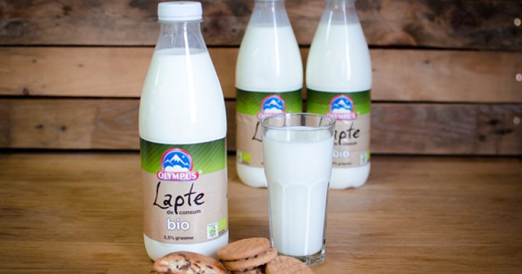 Olympus isi extinde gama de lactate bio si lanseaza in premiera pentru Romania laptele bio de consum produs local