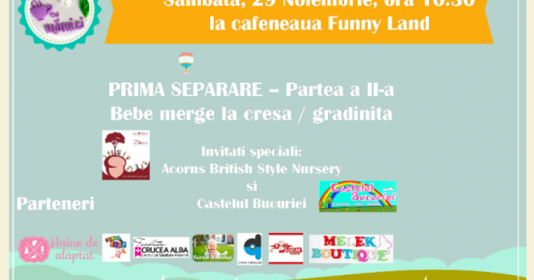 Prima separare - Bebe merge la gradinita