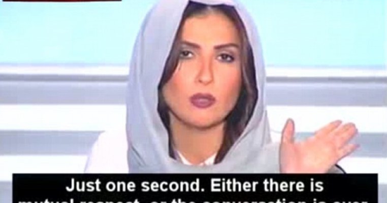 Cum i-a inchis gura o prezentatoare araba unui cleric extremist islamist  