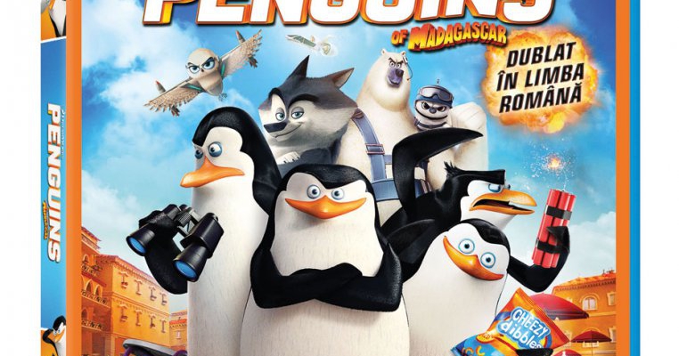 PINGUINII DIN MADAGASCAR acum pe BLU-RAY COMBO 3D, BLU-RAY 2D si DVD!